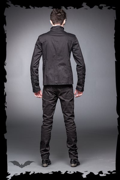 Dark grey military style jacket