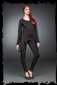 Black long shirt with cape