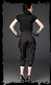 Elegant 7/8 pants with straps and metal 